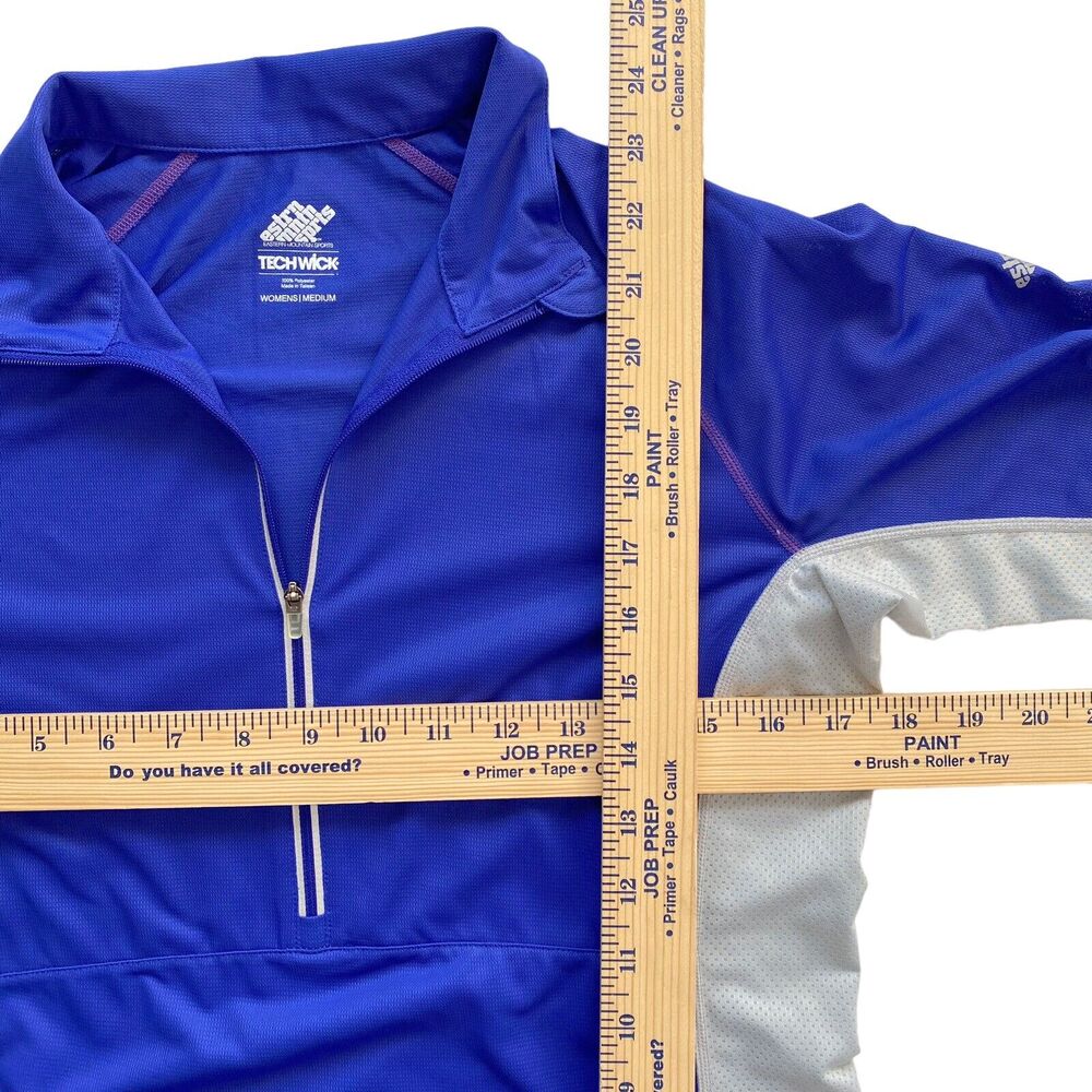 Eastern Mountain Sports EMS Shirt Womens Medium Tech Wick 1/4 zip Long Sleeve - Picture 9 of 9